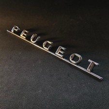 Insigne & logo peugeot chrome