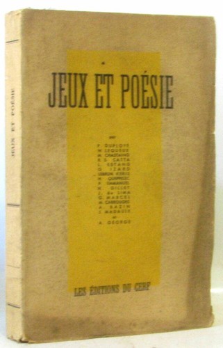 Jeux poésie duployé - poésie, |