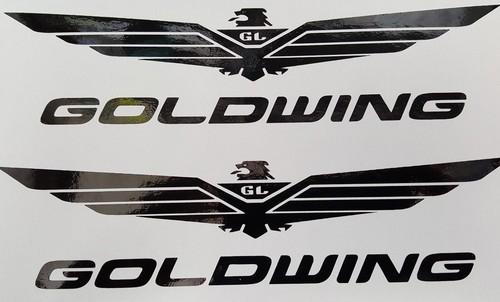 Autocollant logo goldwing noir - logo,