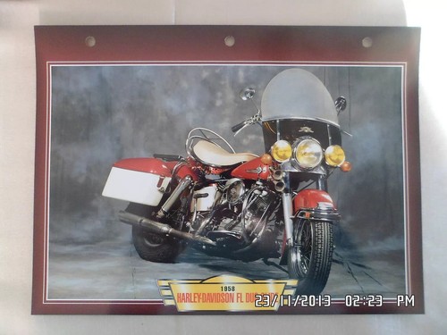 Carte fiche moto harley - carte,