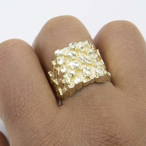 Bague rectangle gros or - gros,