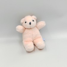 Doudou peluche ours rose