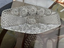 ancienne coupe À Fruit, Coupelle en verre pressé moulé - Coupe  Vintage, Rétro