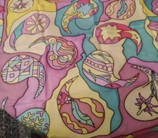 Foulard en soie peint à  la