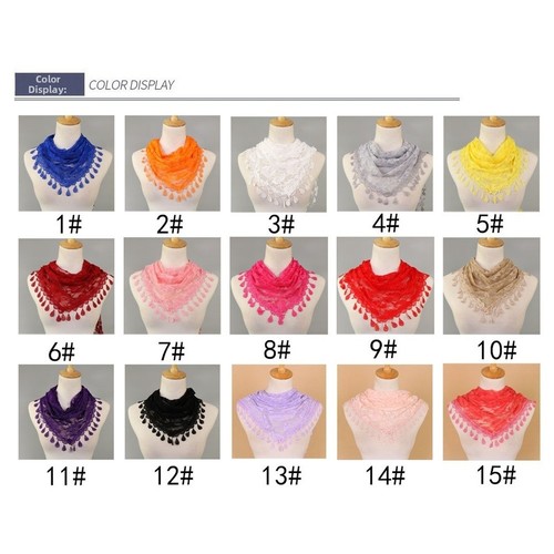 Pour foulard triangle - foulard, dentelle