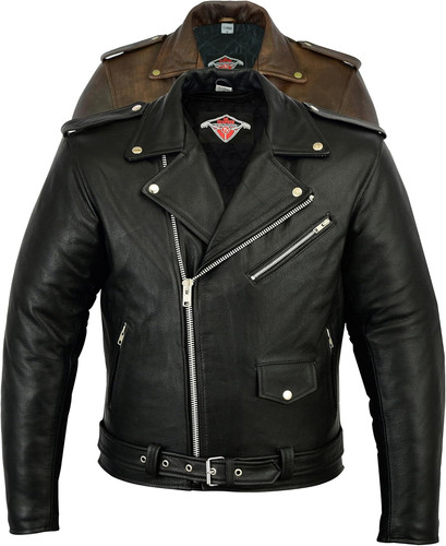 Veste moto cuir homme - veste,