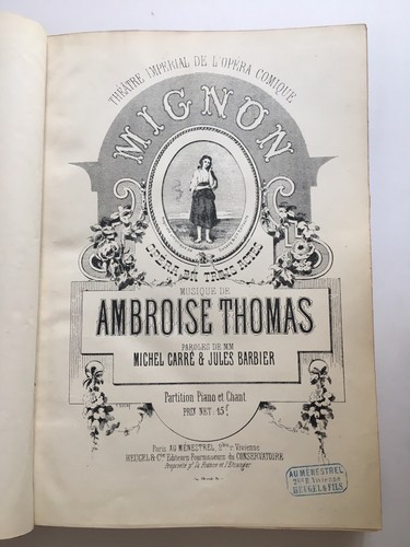 Partition mignon ambroise - partition,