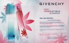 Publicité papier Parfum. Perfume ad Very Irresistible de Givenchy 2008 