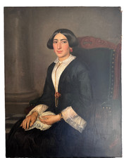 Grand Tableau ancien portrait