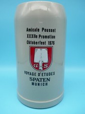Rare chope bière 1L Spaten Amicale Pousset Oktoberfest 1976 ( CH4)