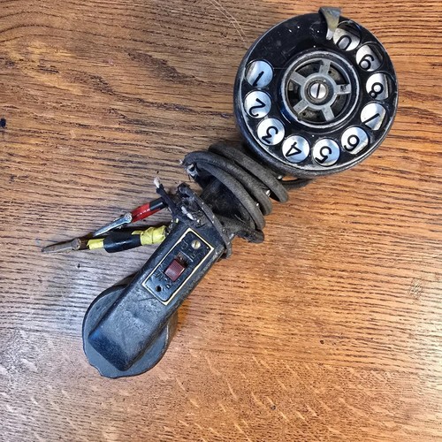 Ancien téléphone noir - téléphone,