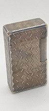 Briquet Myon Argenté Rare Motif Métropolis