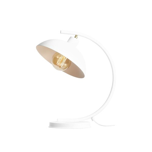 Lampe table blanche e27 - blanche, 40