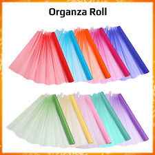 70cm Large Organza Tissu Rouleau Mariage Rideau Robe Matériel Chaise Écharpe