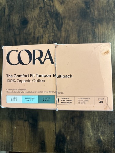Cora organic cotton tampons - organic,