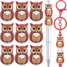 , 10 Pack Owl Silicone Focal