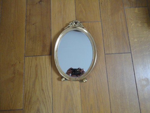 Magnifique miroir ovale psyche - miroir,
