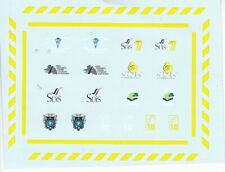 PLANCHE DE DECALQUES POMPIERS