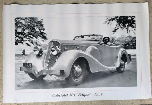 Affiche peugeot 301 eclipse - peugeot,