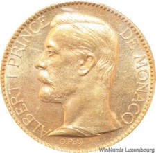 AA777 Rare Monaco 100 Francs