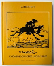 Catalogue BD CHRISTIE'S MORRIS LUCKY LUKE VERSION LUXE CARTONNE 300 EX ETAT NEUF