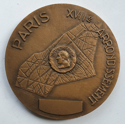 Médaille bronze paris 17ème - paris,