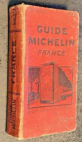 Guide michelin rouge 1930 - michelin,