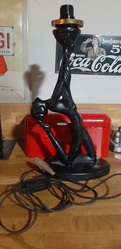 Pied lampe ceramique noir - pied,