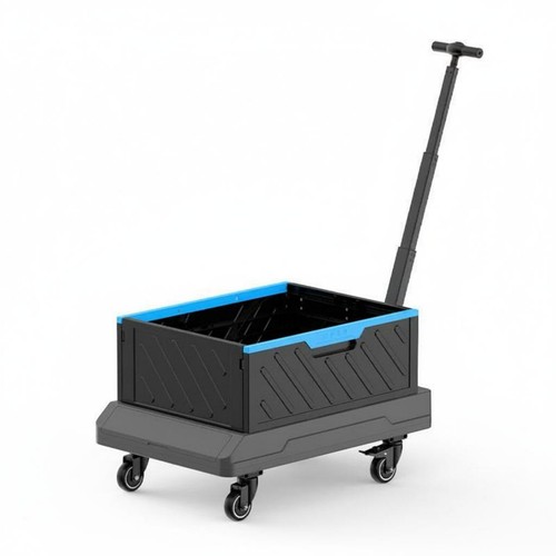 Chariot pliable roues - à,