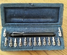 Ancien PELIKAN GRAPHOS Germany calligraphie Vintage Calligraphy Graphics 12+2 