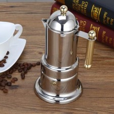 Cafetière Italienne Inox 4 Tasses/200 ML Cafetiere Italienne Induction Cafeti...