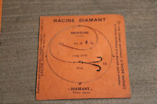 hameçon de pêche anciens "racine diamant Phénix " 4/0