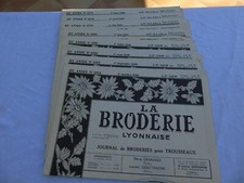 8 revues ancienne La broderie