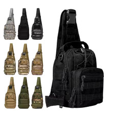 Sac Bandoulière Tactique Militaire Molle – Sac de Poitrine Sacoche Sport Outdoor