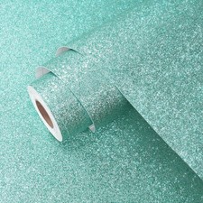 Papier Peint Paillettes Bleu