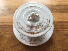 Ancien confiturier XIXe porcelaine A. Hache  Vierzon