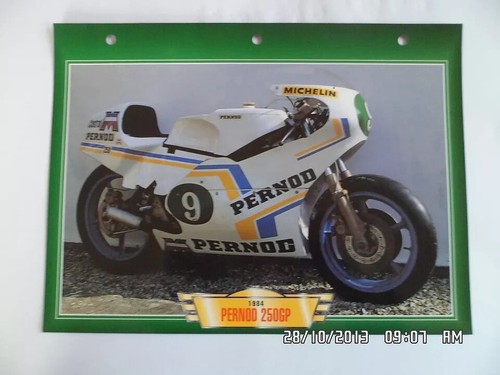 Carte fiche moto - pernod, 250
