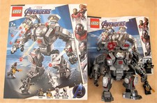 Lego Marvel The Avengers 76124 l'armure de War Machine buster boite notice