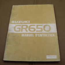 MANUEL REVUE TECHNIQUE D ATELIER SUZUKI GR 650 1983-> ENTRETIEN GR650 650GR