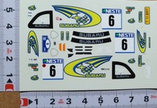 DECALS 1/43 SUBARU IMPREZA WRC  #6 - KANKKUNEN - RALLYE FINLANDE 1999 - DCC14383