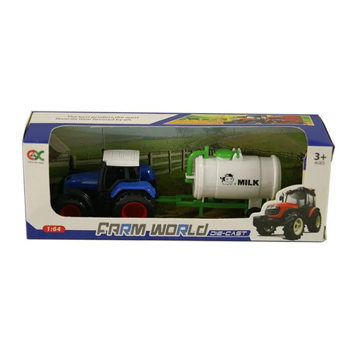 Petit tracteur avec remorque