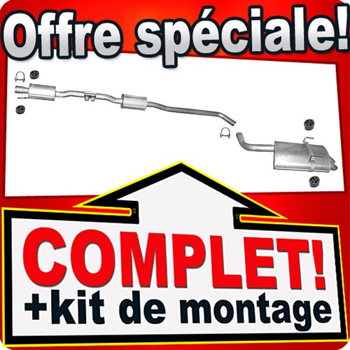 Ligne pot échappement pour - pot,
