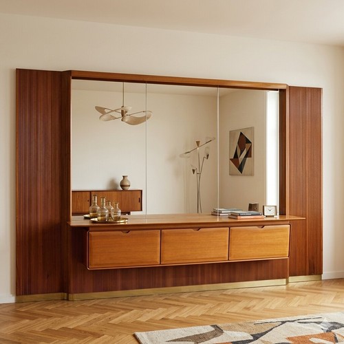 Meuble mur vintage - vintage, acajou