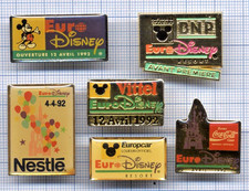 Lot de 6 PIN'S Euro Disney /
