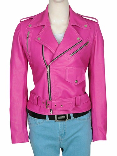 Blouson moto cuir - de, en