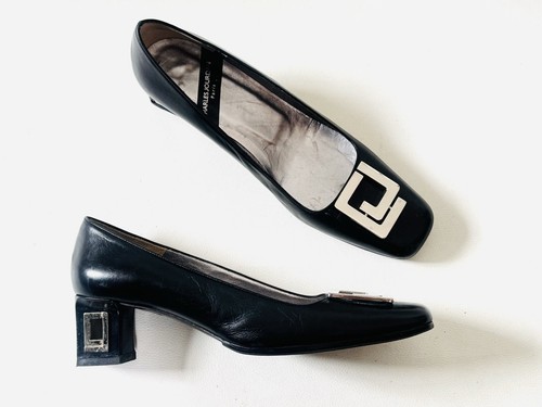 Escarpins talon ajouré - , logo