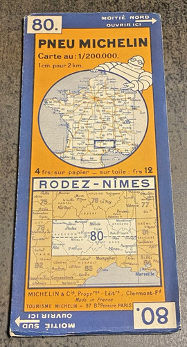Carte michelin rodez - carte, n°