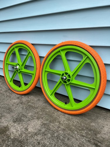 Skyway mags green wheels - wheels, set