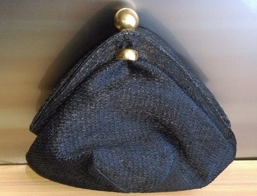 Sac pochette noir art déco - ,