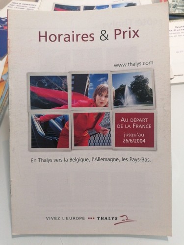 Sncf guide horaires thalys - sncf,